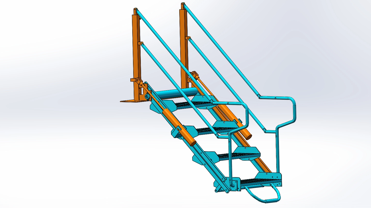 SA4 Petrochemical Transportation Equipment Folding Stair